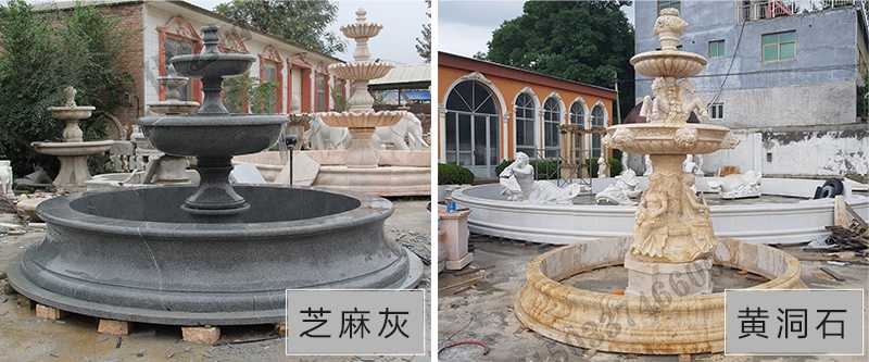 大理石景觀噴泉材質，石雕噴泉工廠，定制大理石景觀噴泉