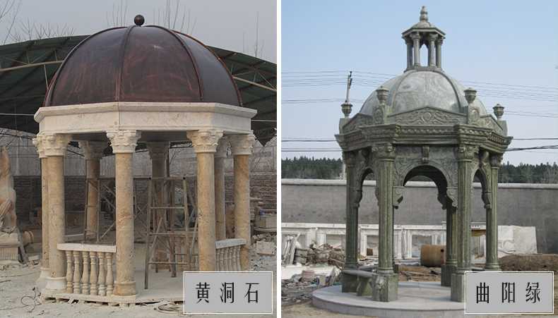 歐式景觀亭子，石雕大理石亭子，河北涼亭廠家