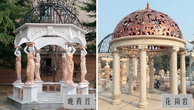 歐式景觀涼亭，大理石涼亭，石雕景觀涼亭