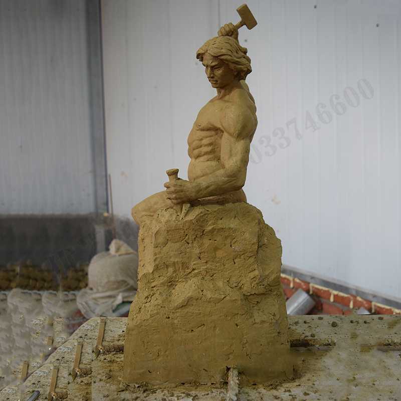 自我雕刻雕塑，自我雕刻擺件，雕刻自我