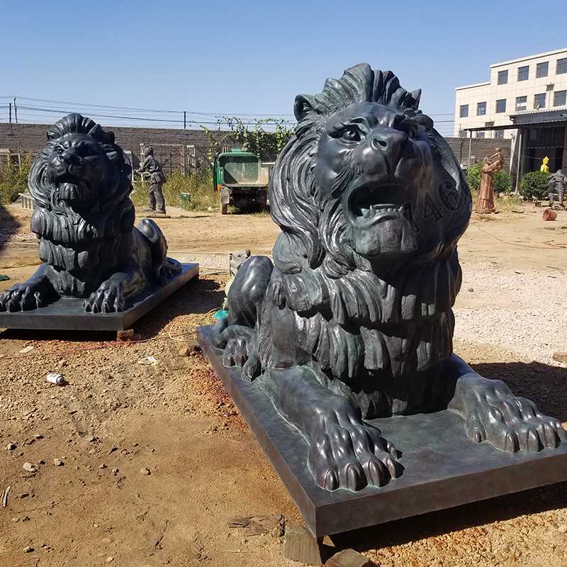 匯豐銅獅子，銅匯豐獅子，銅雕塑廠家，銅獅子廠家