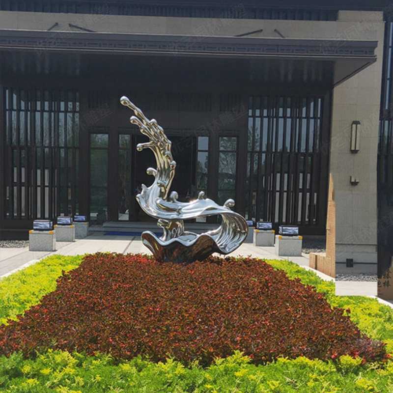 不銹鋼流水雕塑，不銹鋼雕塑廠家